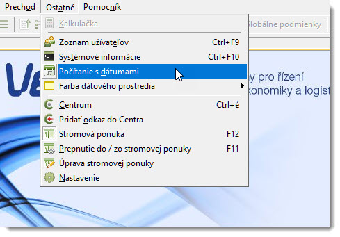 Pomocník v ponuke