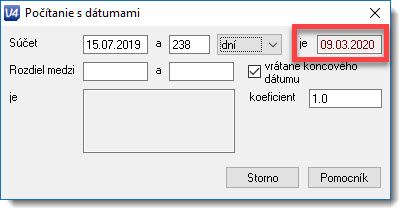 Výpočet dátumu v budúcnosti